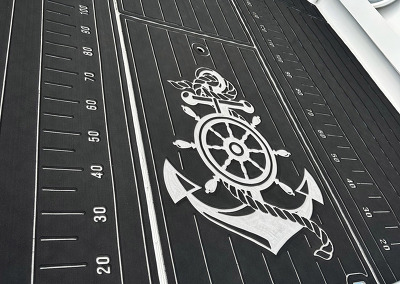 Custom Plate / Black on Winter Grey